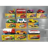 Matchbox - ten diecast vehicles from the 1970's to include #25 MOD tractor,