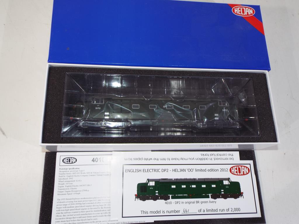 Heljan - an OO gauge English Electric DP2 locomotive, prototype in early BR green livery,