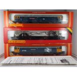 Model Railways - Hornby OO gauge - three Class 47 diesel locomotives comprising R316 Lady Diana