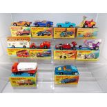 Matchbox - ten diecast vehicles from the 1970's to include #14 Iso Grifo, #19 Road Dragster,