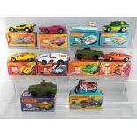 Matchbox - ten diecast vehicles from the 1970's and 1980's to include #18 Hondarora, #5 Seafire,