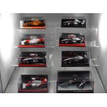 Minichamps, Hot Wheels - a collection of eight F1 cars,