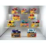 Matchbox - ten diecast vehicles from the 1970's to include #2 Jeep Hot Rod, #26 Big Banger,