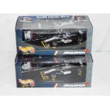 Hot Wheel - a lot of two 1:24 scale F1 diecast cars by Hot Wheels,