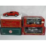 Diecast - four 1:18 scale diecast vehicles by Mira,