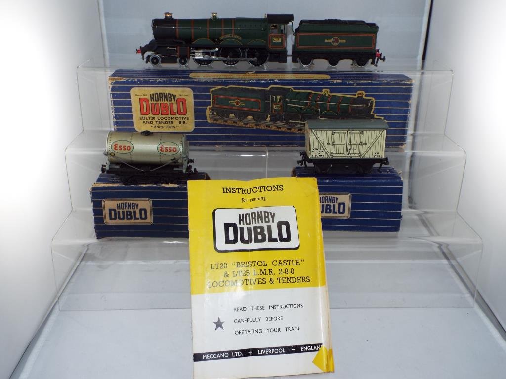 Model Railways - Hornby Dublo OO gauge 3-rail loco EDLT 20 'Bristol Castle',