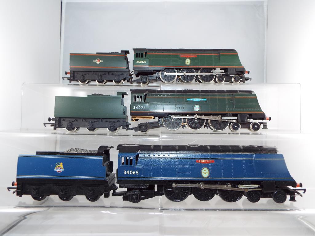 Model Railways - Hornby/Tri-ang - three unboxed OO gauge Battle of Britain steam locomotives, - Image 2 of 2