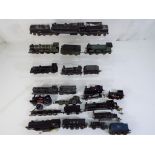 Hornby, Lima and other - six unboxed OO gauge steam locomotives with motors fitted,