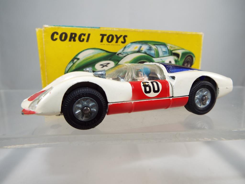 Corgi - #330 Porsch Carrera #6 in white with figure, - Image 2 of 5