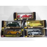 Diecast - five Maisto 1:18 scale vehicles to include 1951 Volkswagen, BMW 502 and similar,