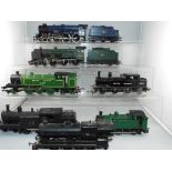 Model Railways - seven OO gauge unboxed playworn steam locomotives by Hornby and Airfix includes