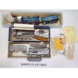 Model Railways - three OO gauge steam locomotives, all partially assembled,