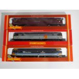 Model Railways - three Hornby OO gauge diesels comprising R886 Class 47 in Scotrail livery,