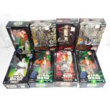 Star Wars - Hasbro - a collection of eight boxed Star Wars action figures, including Jar Jar Binks,