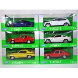 Welly Nex - six 1:24 scale diecast models,