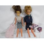 Palitoy - Tressy, two Tressy dolls with a small amount of clothing.