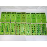 Subbuteo - nine boxed sets of OO scale Football teams,