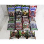 Action Figures - Mattel - a lot of fifteen carded 2003 MOTU/MOTU versus SNAKEMAN action figures in