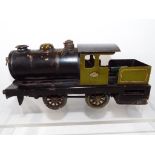 Bowman Models - an O gauge tin-plate live steam spirit-fired locomotive 0-4-0,