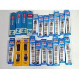 Model Railways - 21 set of N gauge points by Peco, some nickel,