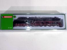 Model Railways - a boxed N gauge 4-6-2 steam locomotive by Arnold, model No.