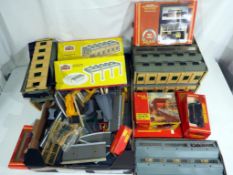 Model Railways - a good mixed lot of scenics and wagons Hornby OO gauge,