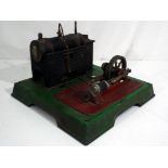 Vintage Toys - A Willesco Stationary Steam Engine in playworn condition with some missing parts,