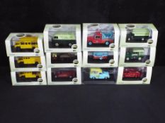 Diecast - twelve 1:43 and 1:76 scale diecast vehicles by Oxford Diecast,