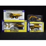 Diecast - four 1:50 scale diecast excavators by Joal and Motorart comprising HD605/5, PC1100LC,