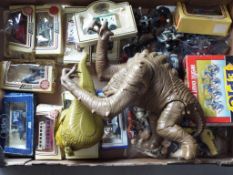 Action figures - a good mixed lot of action figures to include Star Wars Chewbacca, Darth Vader,
