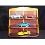 Diecast - Franklin Mint - a wall mounted display unit The Official History of the Corvette,