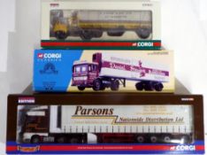 Diecast - three 1:50 scale diecast trucks by Corgi comprising 21402,