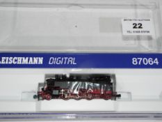 Fleischmann Digital N gauge - a tank locomotive 2-6-2 with DCC decoder # 87064,