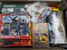 Lego, Salter and others - a good mixed lot of vintage toys, model kits, toy soldiers and games,