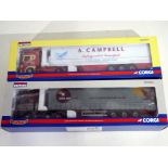 Diecast - two Corgi 1:50 scale trucks comprising CC13409 and CC12920 models appear to be in nm to m