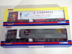 Diecast - two Corgi 1:50 scale trucks comprising CC13409 and CC12920 models appear to be in nm to m