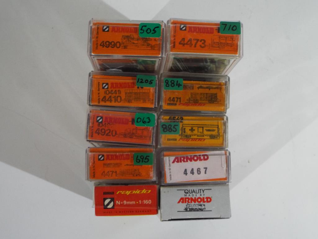 Model Railways - Arnauld - ten boxed items of N gauge rolling stock by Arnauld, includes 4990, - Image 2 of 2