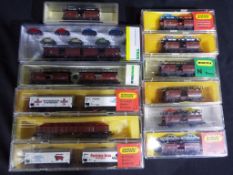 Model Railways - Minitrix - twelve boxed items of N gauge rolling stock by Minitrix, includes 510,