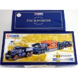 Diecast - two Corgi Pickfords sets comprising 55201 and 16703,