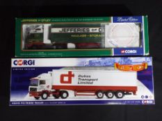 Diecast - two 1:50 Corgi scale trucks in original boxes, comprising CC12416 and CC15506,