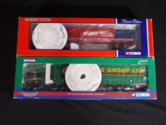 Diecast - two 1:50 Corgi scale trucks in original boxes, comprising CC12609 and CC13703,