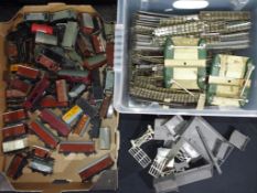 Model Railways - in excess of 60 unboxed OO gauge wagons by Hornby Dublo and Wrenn,