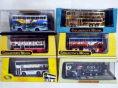 Diecast - six 1:76 scale diecast buses by C'sm includes a Dennis Dragon special gold plated bus