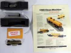 Model Railways - CMX Clean Machine N gauge track cleaning wagon in original box with operating