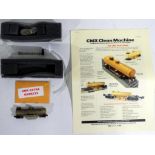 Model Railways - CMX Clean Machine N gauge track cleaning wagon in original box with operating