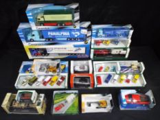 Diecast - nineteen diecast vehicles in various scales, includes three 1:50 scale trucks,