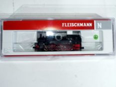 Model Railways - Fleischmann - a boxed N gauge steam locomotive by Fleischmann, model No.