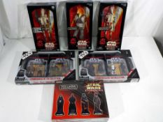 Star Wars by Humbrol and Hasbro - a mixed lot of six Star Wars action figures and toys including