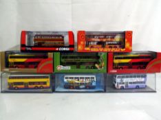 Diecast - eight diecast buses in 1:76 scale by Corgi, including 44503, 41111, 43012 and similar,