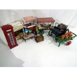 Doll's House Accessories - a collection of good quality miniature models to include a miniature